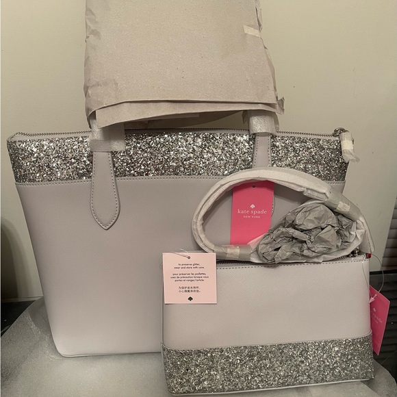 Flash Glitter Tote and Flash Glitter Crossbody